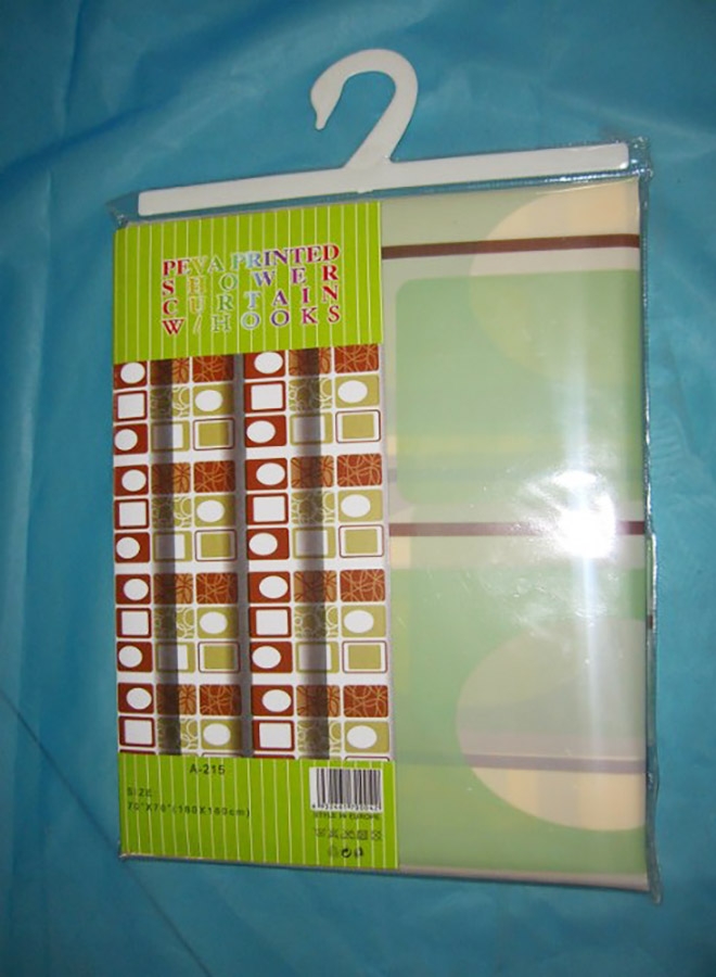 Shower curtain packaging