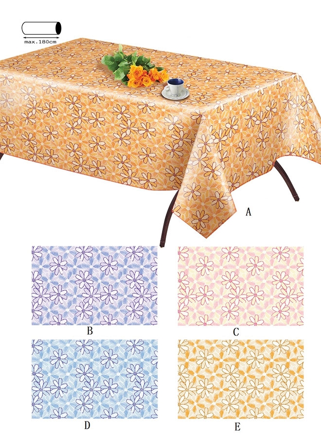 PVC or PEVA WITH NONWOVEN or FLANNEL TABLECLOTH