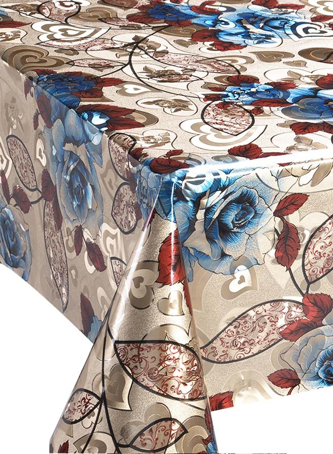 PVC Double gold or silver printing embossing tablecloths